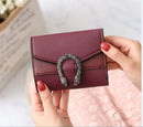 Leather crocodile grain magnetic buckle purse S4939275 - TUZZUT Qatar Online Shopping
