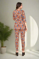 Women's Cotton Polyester Mix Fabric Printed Night suit Pajama Co-Ord Set - VKT1000 - TUZZUT Qatar Online Shopping