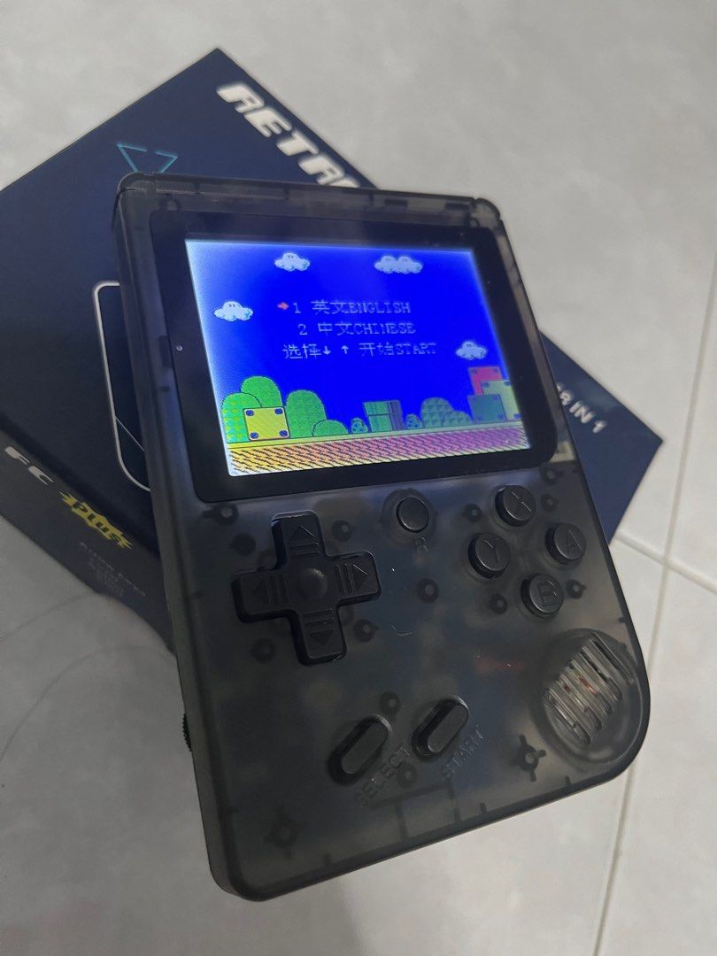 Handheld 400 Retro Games in 1 Mini Game Box Console Clear Black Handheld 400 Retro Games in 1 Mini Game Box Console Clear Black