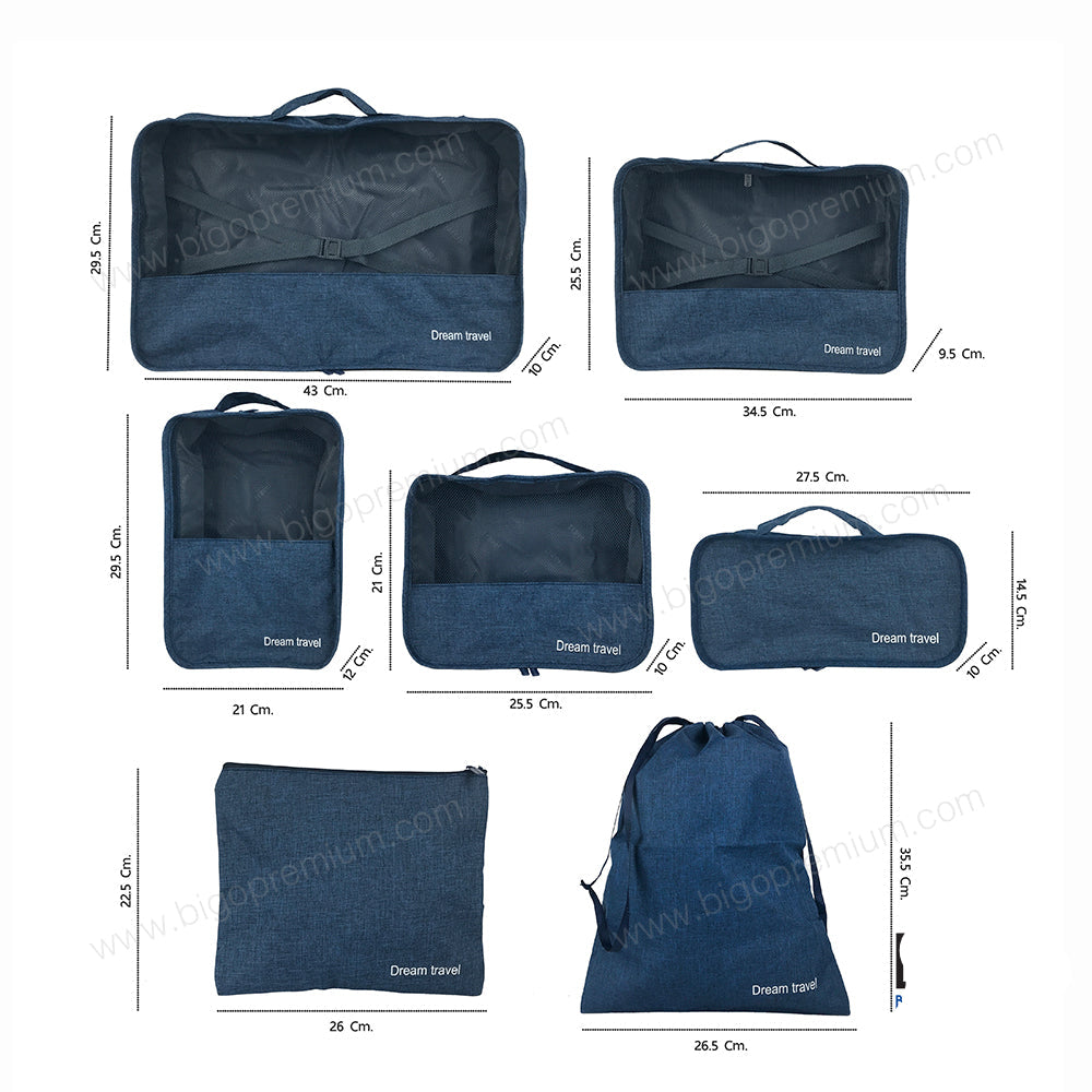 7Pcs Travel Bag 2541 7Pcs Travel Bag 2541