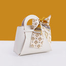 10 pcs Creative Leather Gifts Box with Ribbon Handbag Shape Candy Bag for Wedding Birthday Party - TUZZUT Qatar Online Shopping