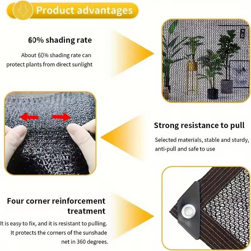 Anti-UV Sunshade Net Thicken Encryption Breathable Shade Cloth Cover Anti-UV Sunshade Net Thicken Encryption Breathable Shade Cloth Cover