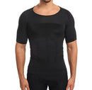Slimming and Shaping Undershirt, Compression Shirt Short Sleeve, Ion Shaping Vest for Men - TUZZUT Qatar Online Shopping