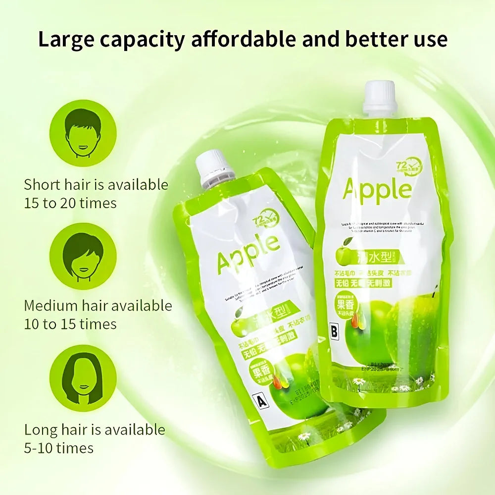 Apple 72 Natural Black Hair Dye Ammonnia Free Hair Colour Cream (500ml* 2) Pack Apple 72 Natural Black Hair Dye Ammonnia Free Hair Colour Cream (500ml* 2) Pack