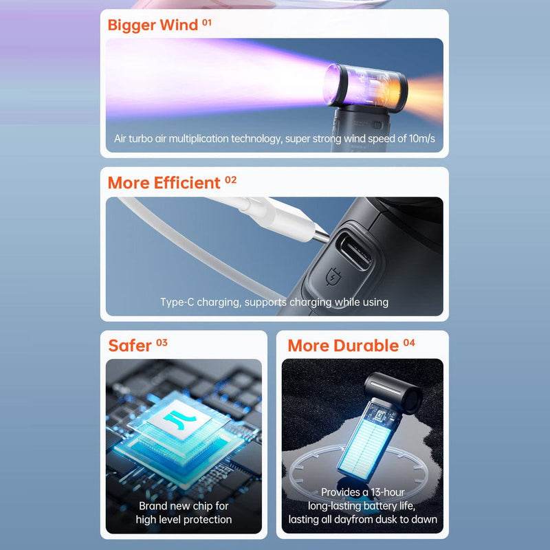 JisuLife Handheld Fan Life9 - TUZZUT Qatar Online Shopping