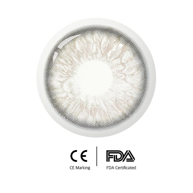 Unibling Flirting Grey Contact Lenses for Eyes (1 Pair) - TUZZUT Qatar Online Shopping