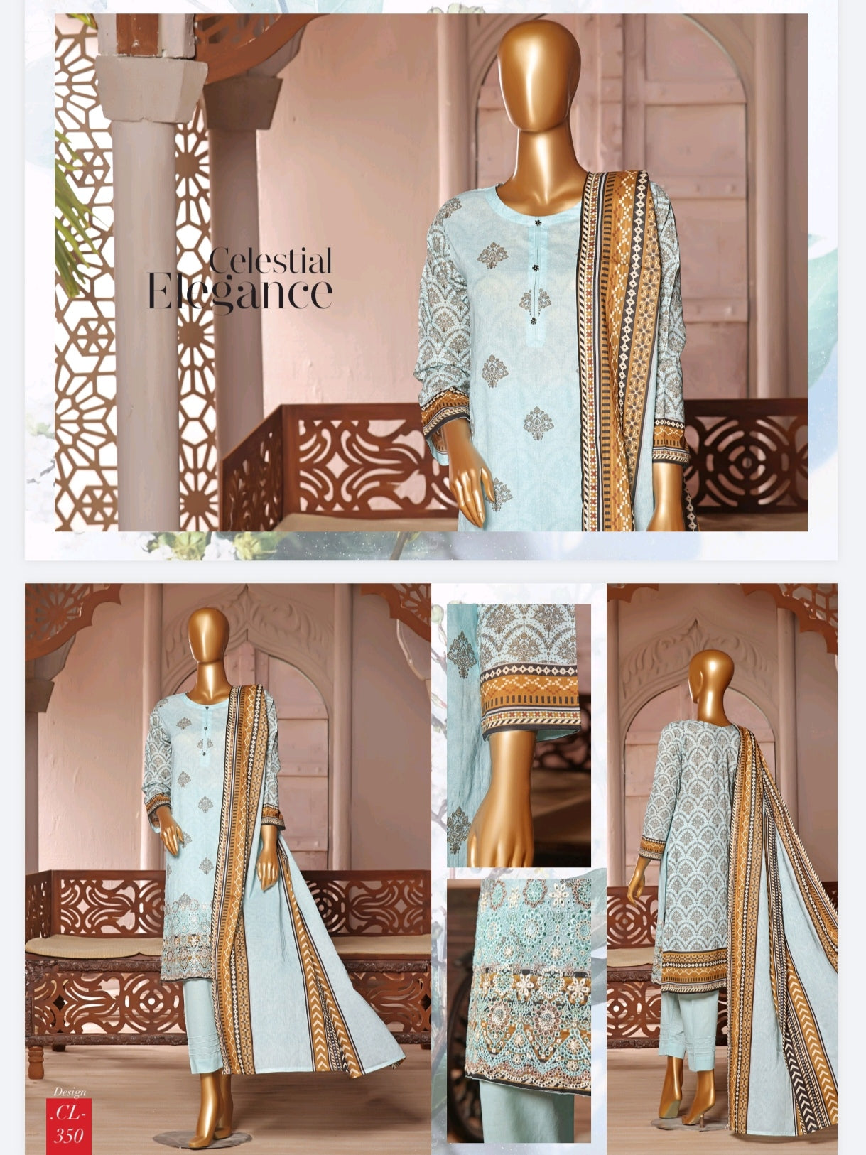 Ayzal 3 PIECE - DIGITAL PRINTED CHIKANKARI LAWN Suit - CL350 Ayzal 3 PIECE - DIGITAL PRINTED CHIKANKARI LAWN Suit - CL350