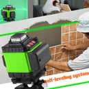 Multifunctional 3D 16 Lines 360 Laser Level 3° Self-leveling Machine USB Rechargeable Lithium Battery Leveling Tool with bag - LVM01 - TUZZUT Qatar Online Shopping
