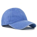 Washed Soft-Top Snapback Baseball Cap Adjustable Party Casual Hat Blue - 535523 - TUZZUT Qatar Online Shopping