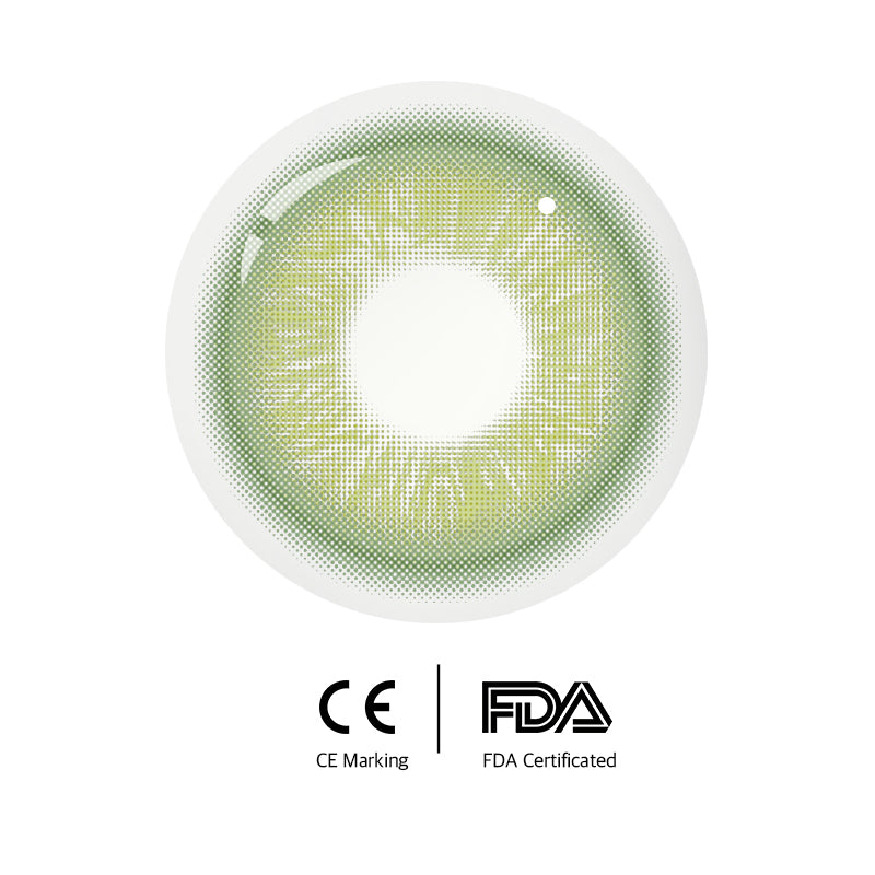 Unibling Adoring Green Contact Lenses for Eyes (1 Pair) - TUZZUT Qatar Online Shopping