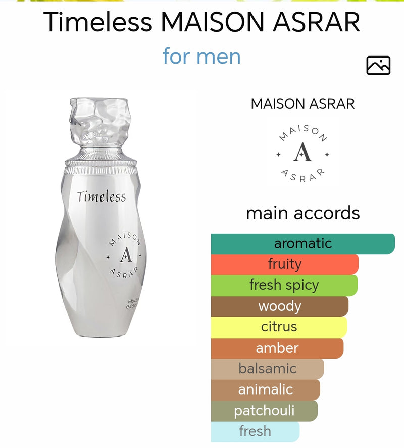 Maison Asrar TIMELESS – EDP 100ml | Inspired by Aventus Creed - TUZZUT Qatar Online Shopping