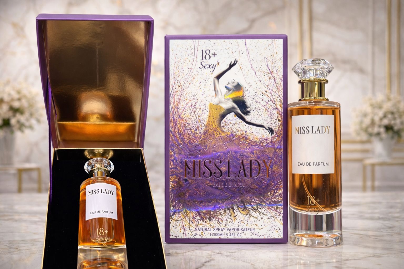MISS LADY 18+ Sexy by EDP Perfume 100ml - for Women MISS LADY 18+ Sexy by EDP Perfume 100ml - for Women