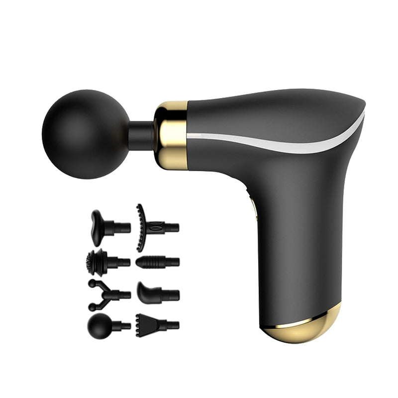 8 in 1 Heads Multifunctional Mini Massage Gun Relaxing Massager KH-325 - TUZZUT Qatar Online Shopping