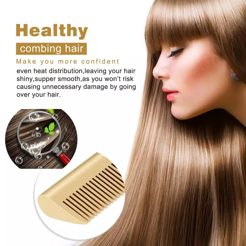 Gold Ceramic Professional Straightening Comb 176804 Gold Ceramic Professional Straightening Comb 176804