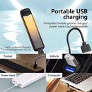 Metal USB Rechargeable  Two-sided Cigarette Lighter Ultra Thin - 3060 - TUZZUT Qatar Online Shopping