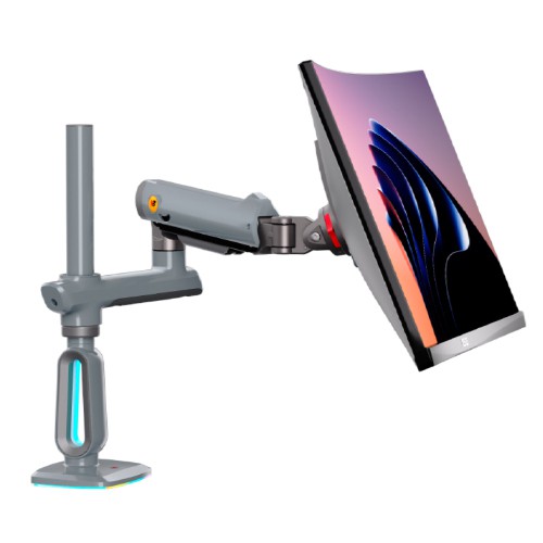 North Bayou NB V8 RGB Gaming Monitor Arm Lake Blue - Fits Most 32" ~ 60" Screen | Weight Capacity 20kg | Height Adjustable 740mm - TUZZUT Qatar Online Shopping