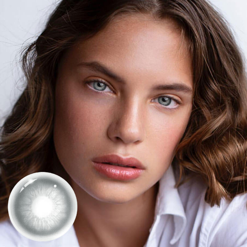 Unibling Glacier Grey Contact Lenses for Eyes (1 Pair) Unibling Glacier Grey Contact Lenses for Eyes (1 Pair)