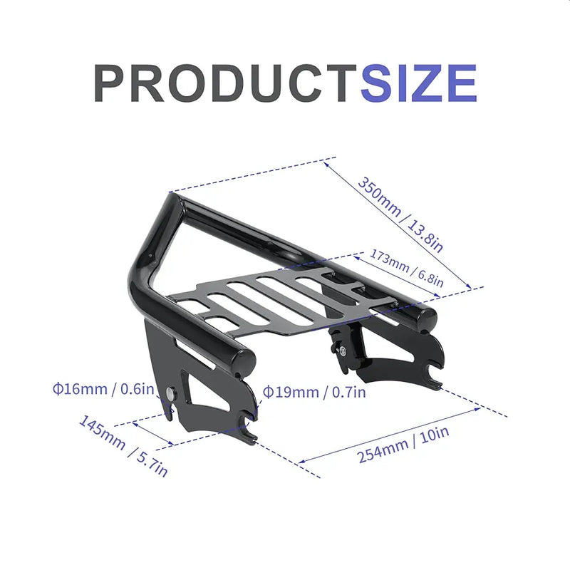 Motorcycle Detachable Rear Luggage Rack Bracket Kit for Harley Davidson Touring Street Glide Road King Road Glide Electra Glide 2009-2024 - TUZZUT Qatar Online Shopping