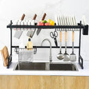 Over the Sink Dish Drying Rack - Kitchen Rack Organizer - TUZZUT Qatar Online Shopping