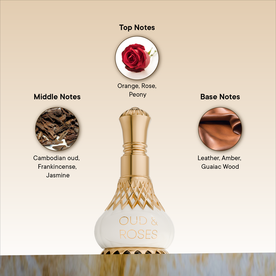 Al Nuaim Oudh & Roses 9.9ML Attar Roll-On Perfume Al Nuaim Oudh & Roses 9.9ML Attar Roll-On Perfume