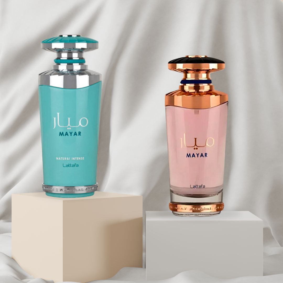 Mayar & Mayar Natural Intense EDP Sprays 100ML By Lattafa | Long Lasting, Floral, Fruity, Sweet Perfumes. (SUPREME BUNDLE) Mayar & Mayar Natural Intense EDP Sprays 100ML By Lattafa | Long Lasting, Floral, Fruity, Sweet Perfumes. (SUPREME BUNDLE)