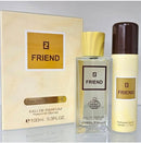 Friend EDP Perfume 100ml with Deo by Fragrance World - TUZZUT Qatar Online Shopping