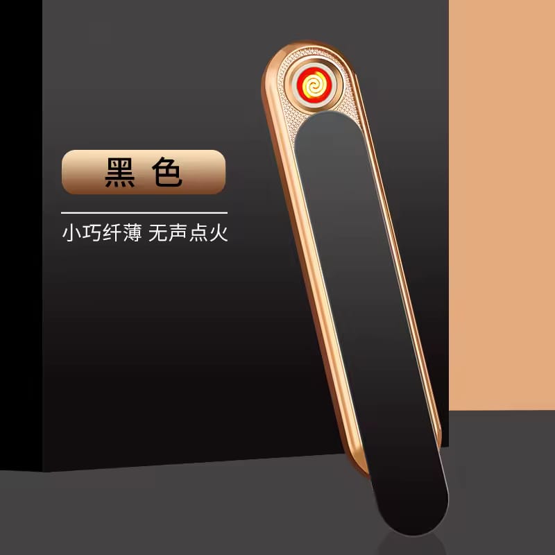 Metal USB Rechargeable Cigarette Lighter Ultra-Thin - YQ056-3060 - TUZZUT Qatar Online Shopping