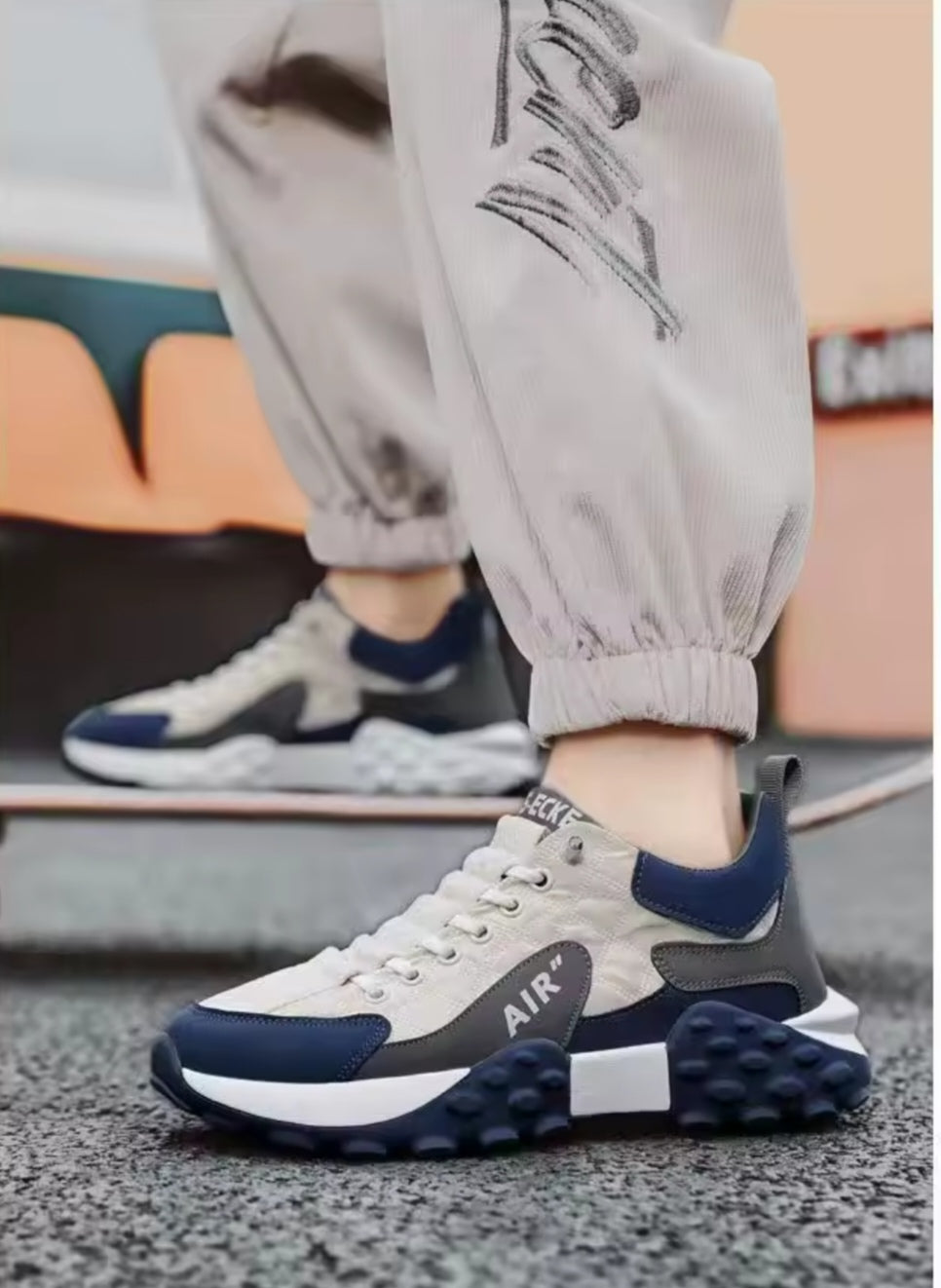 Newbella Men's Rover Sneakers Shoes SA3961BE - Blue Newbella Men's Rover Sneakers Shoes SA3961BE - Blue
