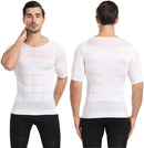 Slimming and Shaping Undershirt, Compression Shirt Short Sleeve, Ion Shaping Vest for Men - TUZZUT Qatar Online Shopping
