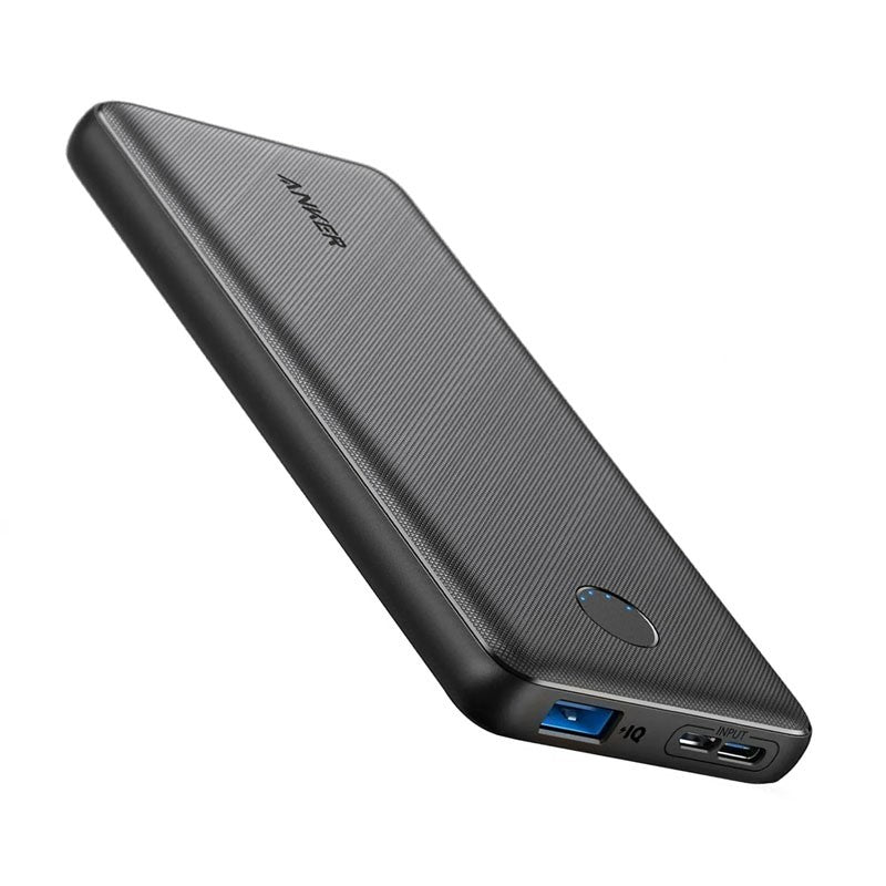 Anker Powercore Slim Lithium-ion Power Bank, 10000mAh, Black, A1229H12 - TUZZUT Qatar Online Shopping
