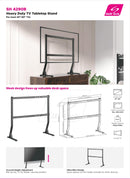 Skill Tech SH 4290B Heavy Duty Tabletop TV Stand (Fits Most 45" ~ 90" Screen, Maximum Weight Capacity : 60kg) - TUZZUT Qatar Online Shopping