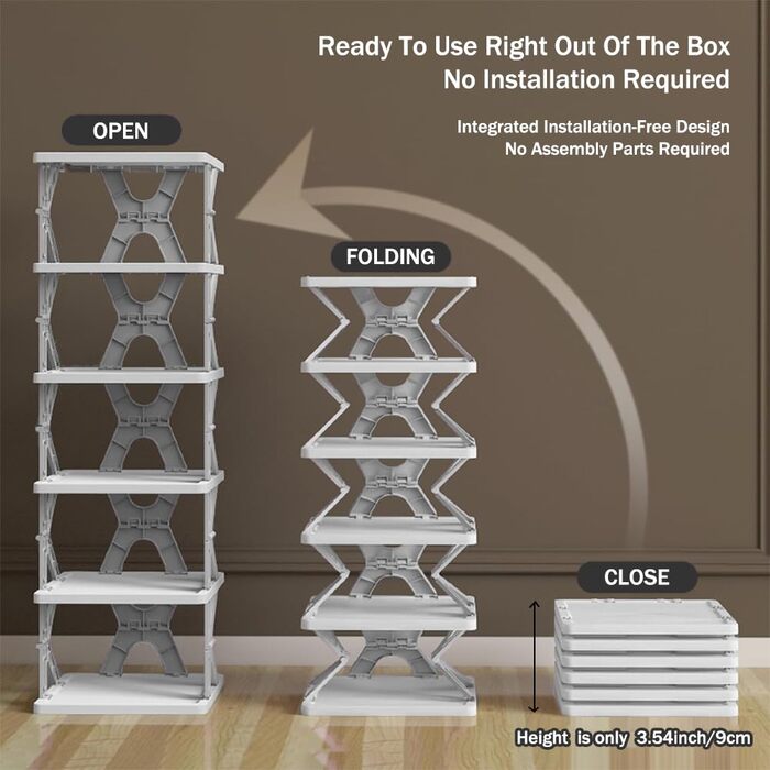 X Shaped Shoe Rack - 6 Layer X Shaped Shoe Rack - 6 Layer