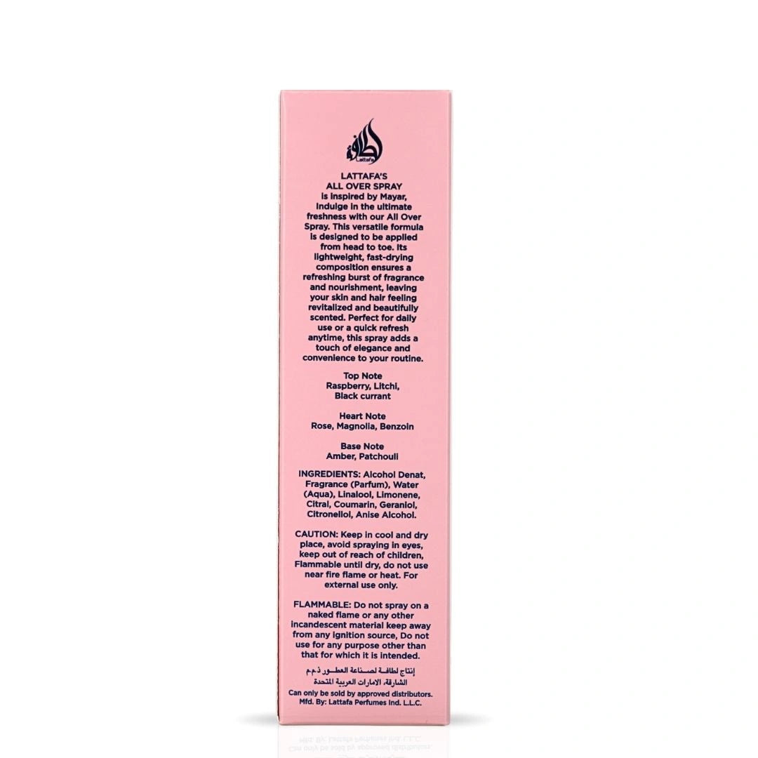 Lattafa Mayar All Over Spray 150ml Lattafa Mayar All Over Spray 150ml