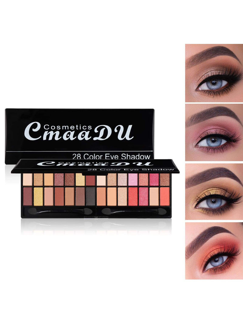 Cmaadu Cosmetics 28 Colour Eye Shadow 523649 - TUZZUT Qatar Online Shopping