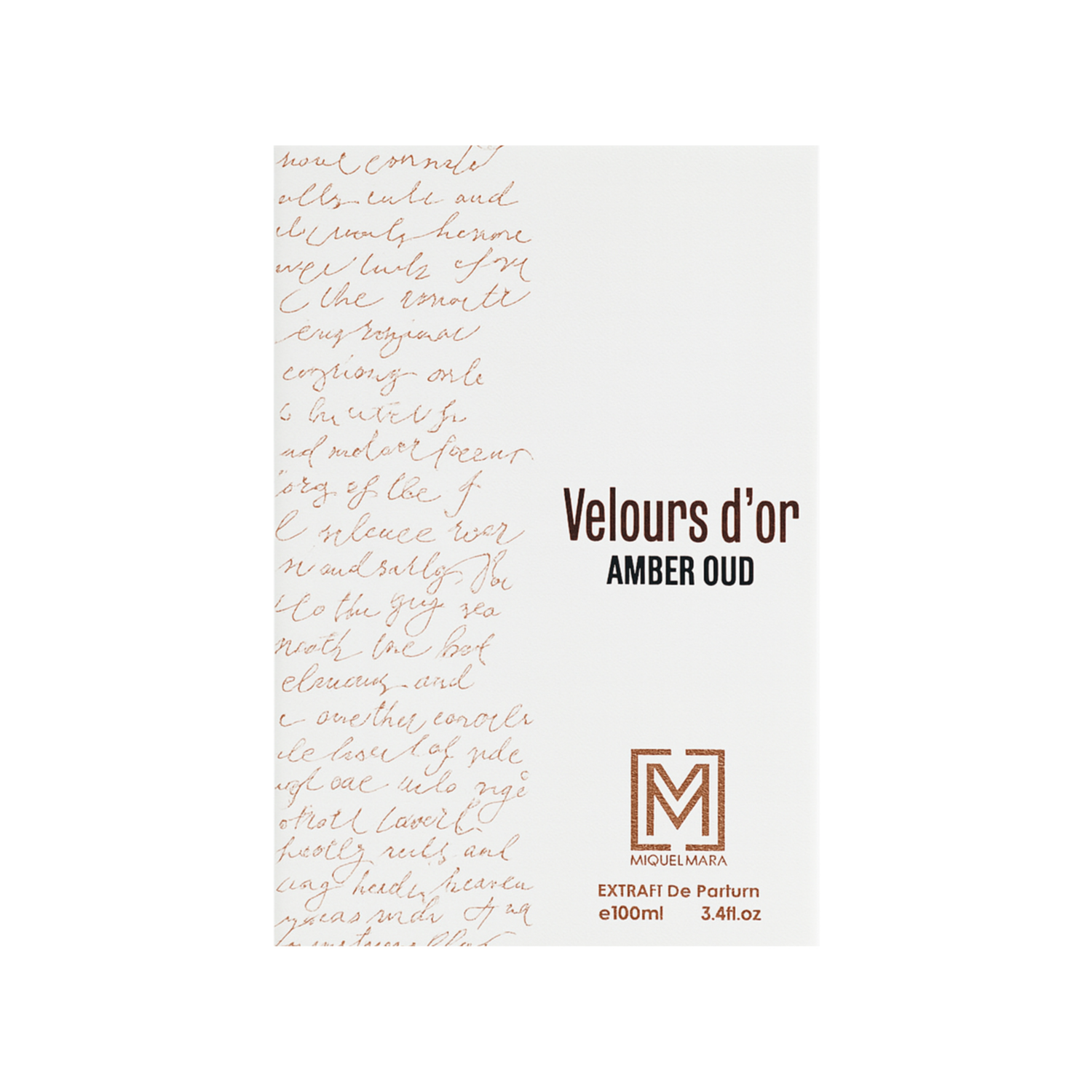Velours D'or Amber Oud Extrait De Parfum 100ml by Miguel Mara for Unisex Velours D'or Amber Oud Extrait De Parfum 100ml by Miguel Mara for Unisex