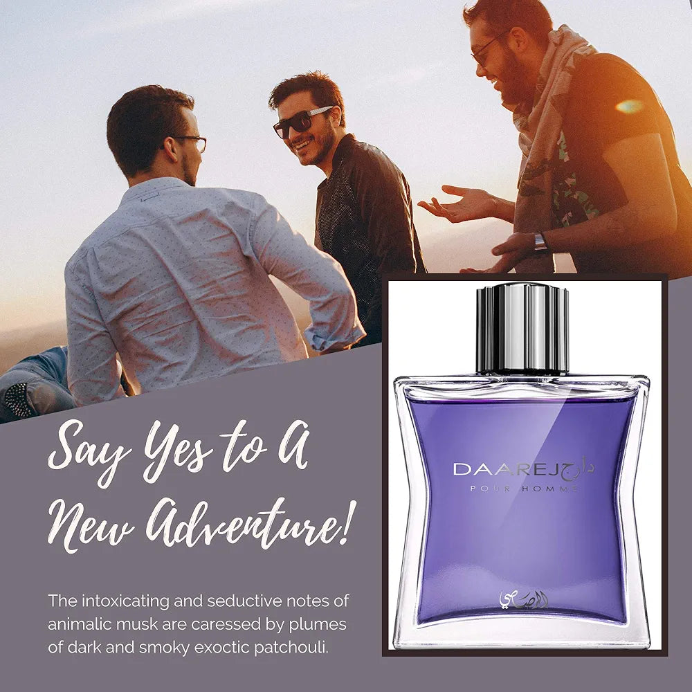 Daarej Pour Homme EDP Perfume 100ml by Rasasi for Men Daarej Pour Homme EDP Perfume 100ml by Rasasi for Men