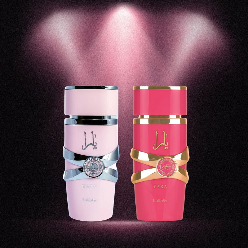 Yara & Yara Candy EDP Sprays 100ml By Lattafa  | A Playful, Fruity Floral Bundle With A Warm, Creamy Finish (EXQUISITE BUNDLE) - TUZZUT Qatar Online Shopping