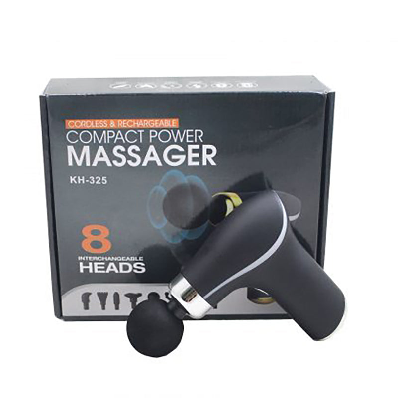 8 in 1 Heads Multifunctional Mini Massage Gun Relaxing Massager KH-325 - TUZZUT Qatar Online Shopping