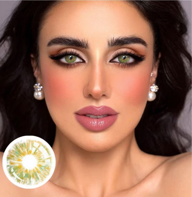 Unibling Monet Green Contact Lenses for Eyes (1 Pair) - TUZZUT Qatar Online Shopping