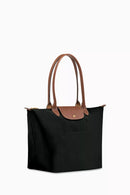 Long Handle Le Pliage Tote Bag Women's Handbag in Canvas Black L1899619001 - TUZZUT Qatar Online Shopping