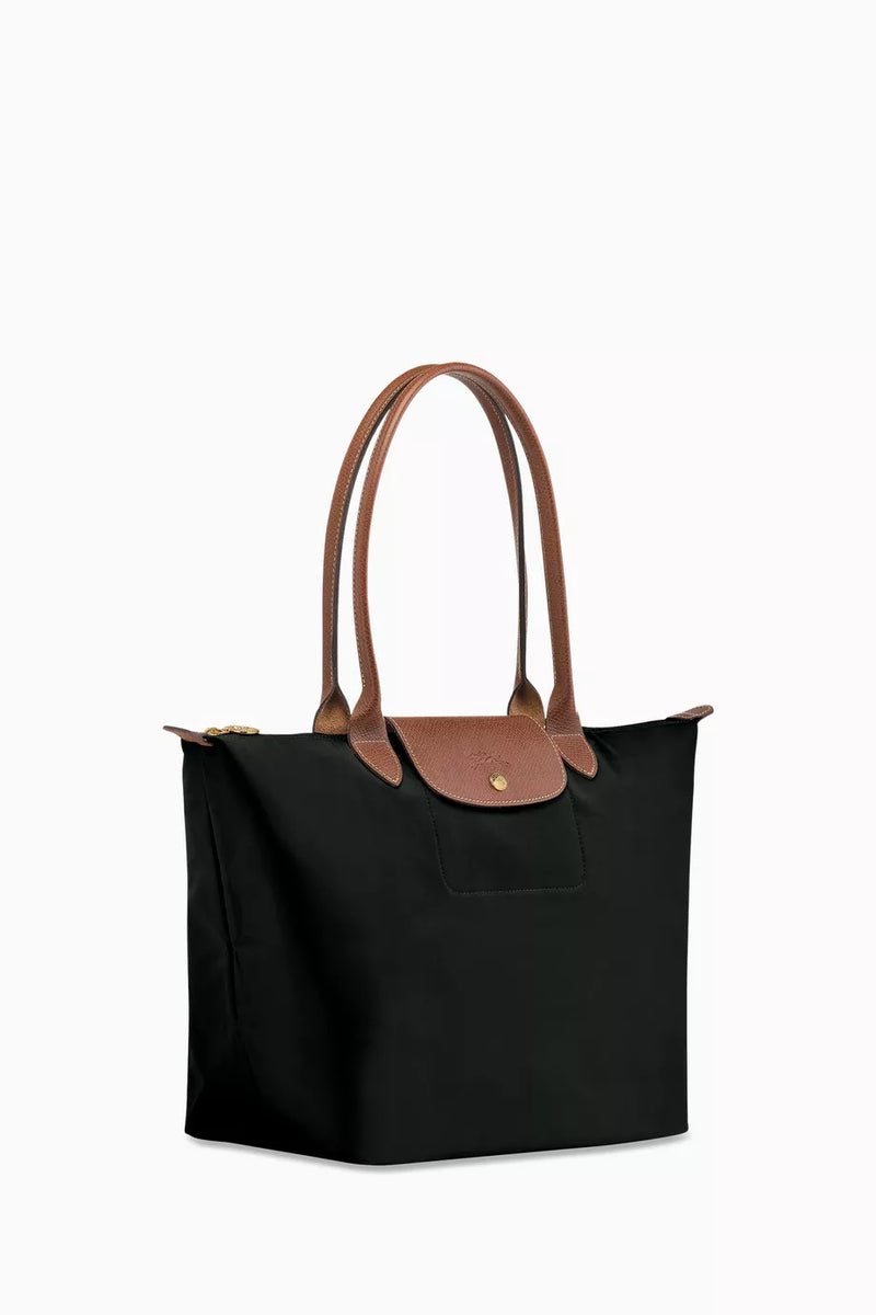 Long Handle Le Pliage Tote Bag Women's Handbag in Canvas Black L1899619001 - TUZZUT Qatar Online Shopping