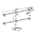 Free Standing Pole Mount Six-Screen Monitor Mount Tabletop Stand SH57 T06 (Fits Most 17″–32″ Screens) - TUZZUT Qatar Online Shopping
