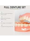 Full Denture Set with Silicone Reline Kit – Upper & Lower Dentures with Gutta-Percha for Men & Women (1 Pair) - TUZZUT Qatar Online Shopping