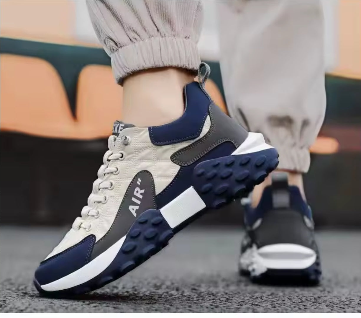 Newbella Men's Rover Sneakers Shoes SA3961BE - Blue Newbella Men's Rover Sneakers Shoes SA3961BE - Blue