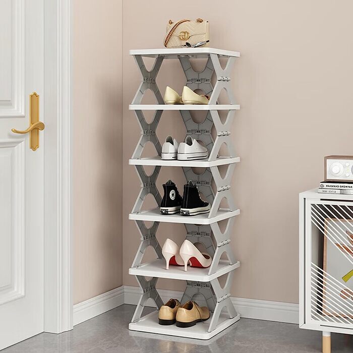 X Shaped Shoe Rack - 6 Layer - TUZZUT Qatar Online Shopping