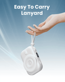 Moxedo Snap-On Wireless Charging Power Bank 8000mAh 15W PD Fast Charging Portable Charger with Built-in USB-C Cable - White - TUZZUT Qatar Online Shopping