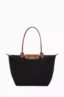 Long Handle Le Pliage Tote Bag Women's Handbag in Canvas Black L1899619001 - TUZZUT Qatar Online Shopping