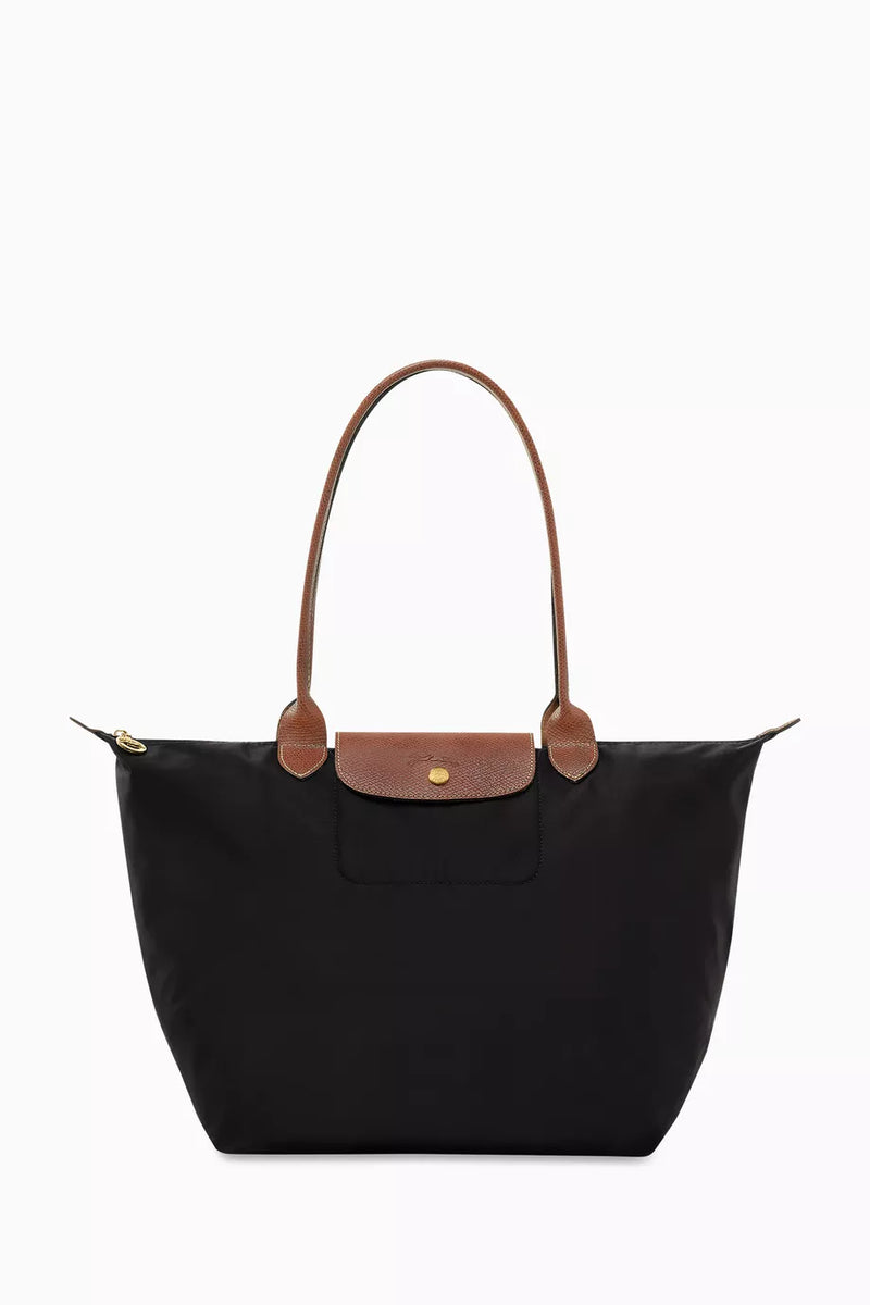 Long Handle Le Pliage Tote Bag Women's Handbag in Canvas Black L1899619001 - TUZZUT Qatar Online Shopping