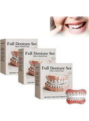 Full Denture Set with Silicone Reline Kit – Upper & Lower Dentures with Gutta-Percha for Men & Women (1 Pair) - TUZZUT Qatar Online Shopping