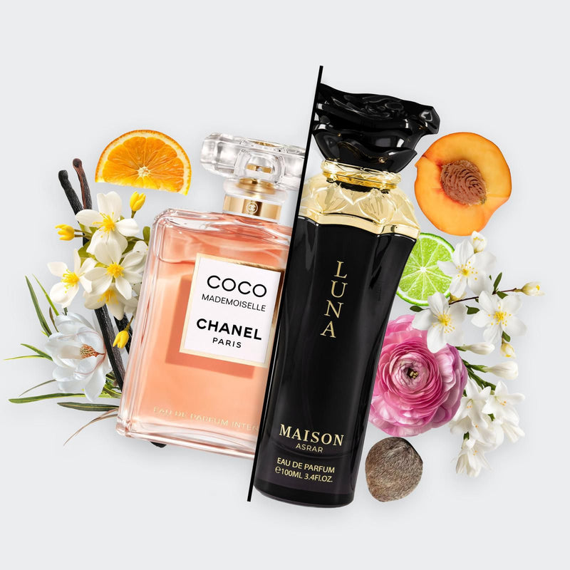 Maison Asrar LUNA – EDP 100ml for Women | Inspired by Coco Mademoiselle Chanel - TUZZUT Qatar Online Shopping